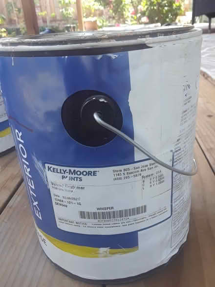 Photo of free Exterior paint. White. Color is (Bascom/Moorpark) #1