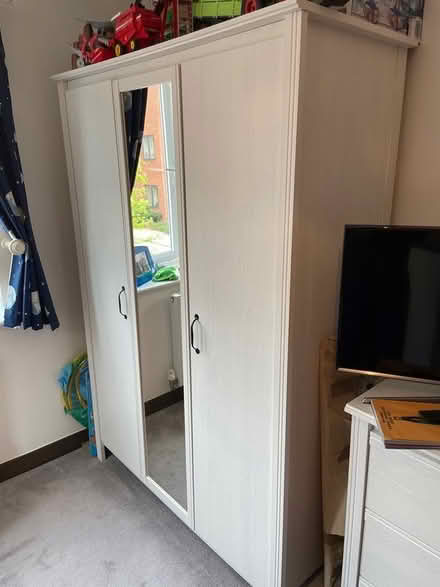 Photo of free White triple wardrobe (Southmill Road) #1