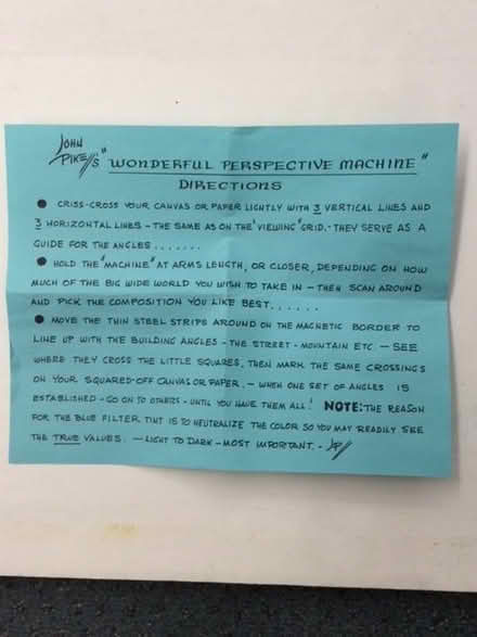 Photo of free Drawing/Sketchb Aid for perspective (Aurora Yonge&Henderson) #2