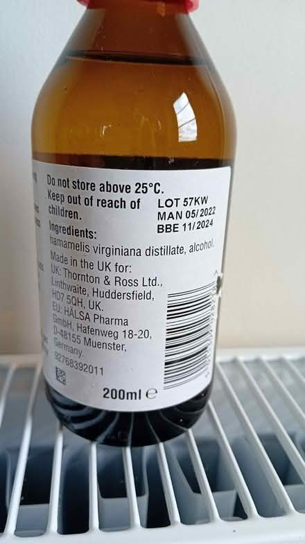 Photo of free Unopened bottle of witchazel 200 ml (Hitchin SG4) #3