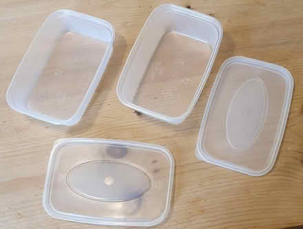 Photo of Used plastic takeaway containers (WR14 Cowleigh Rd) #1