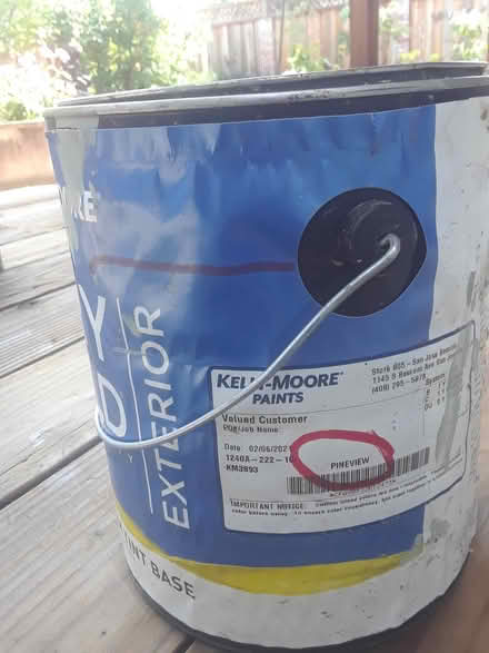 Photo of free Exterior paint. Sage green. Name of (Bascom/Moorpark) #2