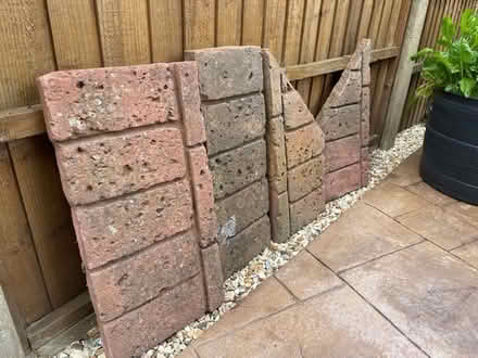Photo of free Garden edging red brick effect (Brickhill, Bedford) #3