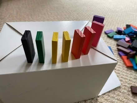 Photo of free Lots of blank wooden coloured dominoes (Galgate LA2) #1