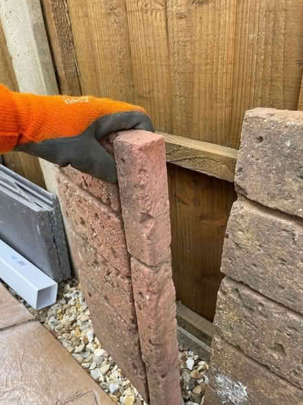 Photo of free Garden edging red brick effect (Brickhill, Bedford) #2