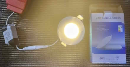 Photo of free Ten Round (90mm) Warm White LED Panel Lights (Caversham RG4) #2