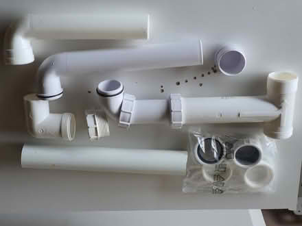 Photo of free Kitchen sink left drain pipe fittings (Manor Park Estate SG6) #1
