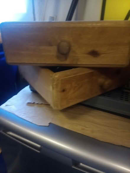 Photo of free Pine TV unit storage cupboard (Lawnswood, Leeds LS16) #4