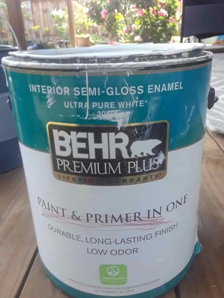 Photo of free Interior paint. White. Red line (Bascom/Moorpark) #1