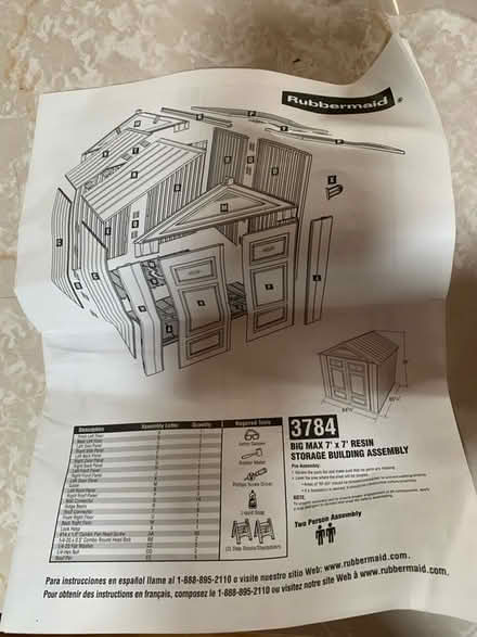 Photo of free Rubbermaid shed (Sparks) #1