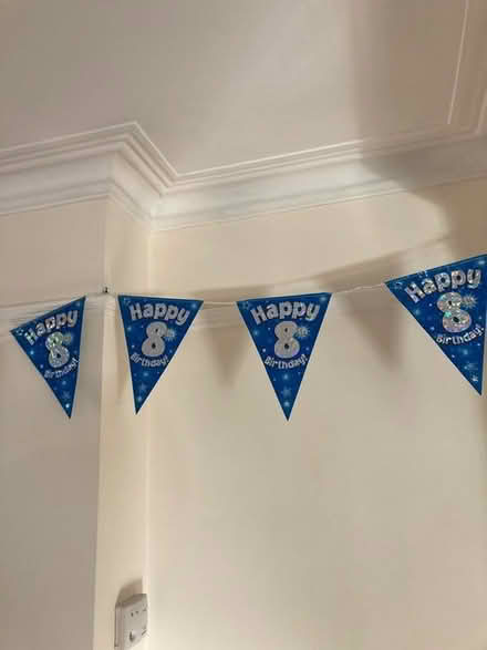 Photo of free 8th birthday banner (Stapleford NG9) #1