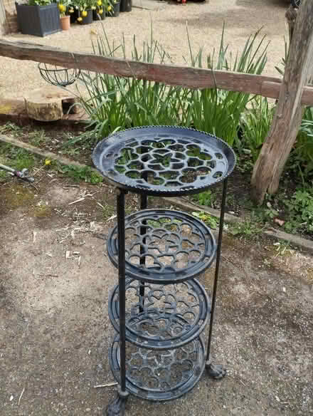 Photo of free Cast iron pot stand (East grinstead, Furzefield) #1
