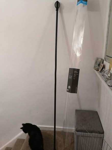 Photo of free 2 curtain poles one black one white white extends more (Brighton Hill RG22) #2