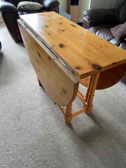 Photo of free Pine table, drop leaf (Oswestry SY11) #3