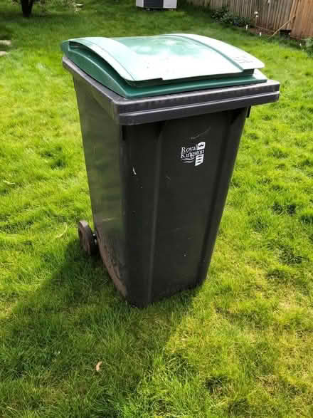 Photo of free Empty wheelie bin (green lid) (KT1) #1