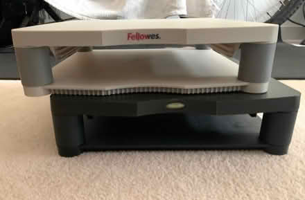 Photo of free Computer monitor riser shelves (Upper Sydenham SE26) #1