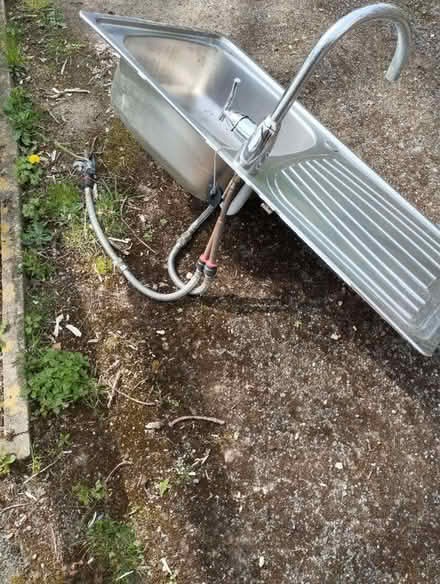 Photo of free Stainless steel sink and tap (East grinstead, Furzefield) #2