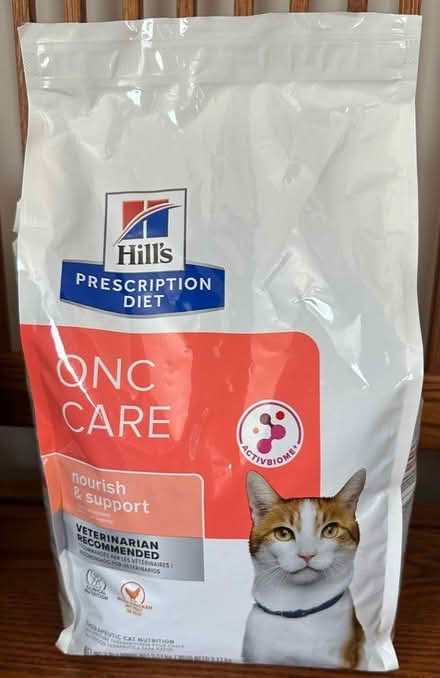 Photo of free Cat food Hill Onc Care 7lb bag (Falls Church City) #1