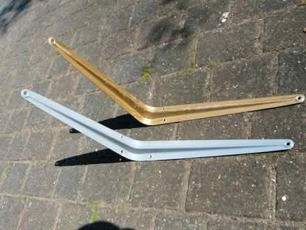 Photo of free 2 Large Metal Wall Brackets L-Shaped (Ness CH64) #1
