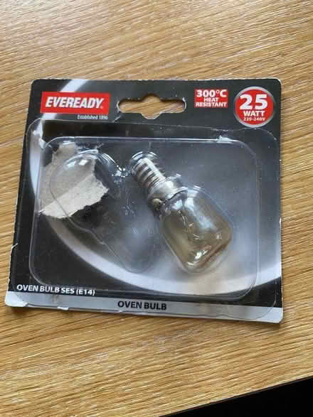 Photo of free Eveready 25w Heat Resistant SES Bulb (Ness CH64) #1
