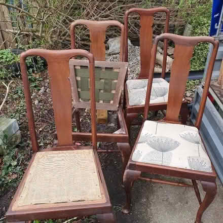 Photo of free 4 dining chairs for restoring (Over Kellet LA6) #3