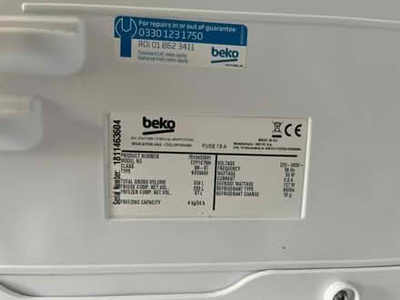 Photo of free Beko Fridge fixtures (Poplars SG2) #2