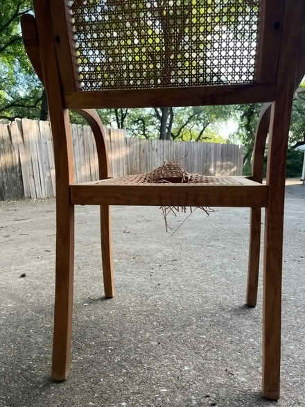 Photo of free Retro wicker chairs (Northwest Austin) #4