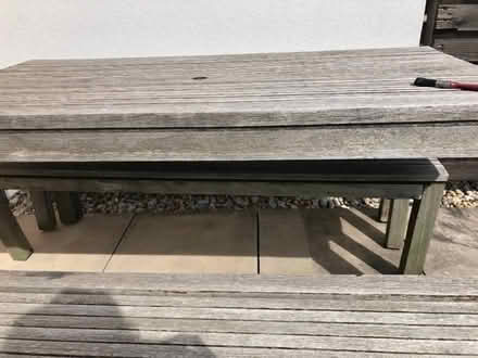 Photo of free Garden table and 2 benches (Devons Rd–St Pauls Way E3) #1