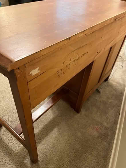 Photo of free Wooden desk 45 x18 x 30 (Northwest Austin) #3