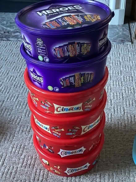 Photo of free Empty chocolate tubs (SW16) #1