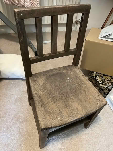 Photo of free Old wooden school chair (DE56 (Kilburn)) #1