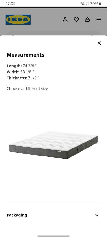 Photo of free Ikea double mattress (Eastbourne BN20) #1