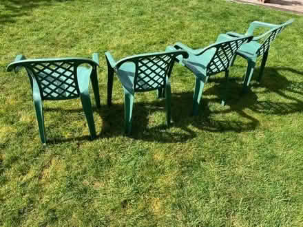 Photo of free Garden Chairs X 4, Green (St John's WR2) #2