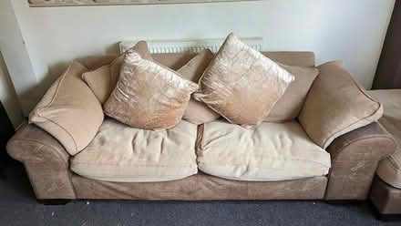 Photo of free Feather couch and pouffe (Halfway G72) #1