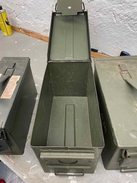 Photo of free Steel ammo/storage boxes (3) (NE Portland (NE Couch & 32nd)) #2