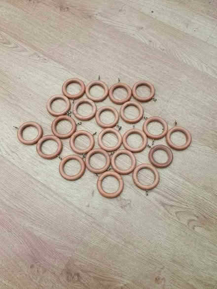 Photo of free Wooden curtain rings (Colehill BH21) #1