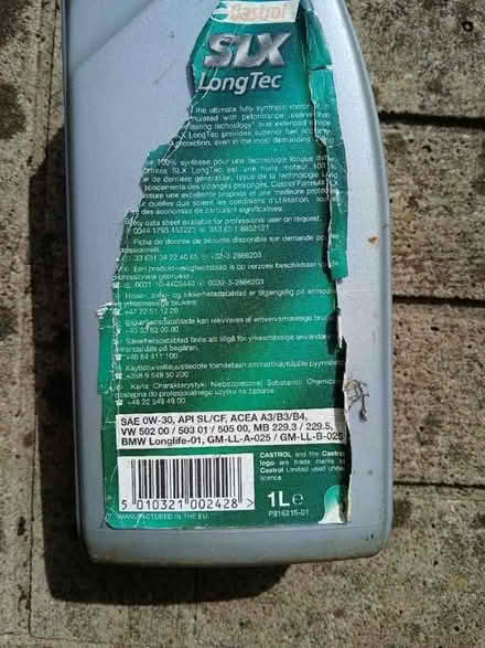 Photo of free 1 litre Castrol engine oil (Emsworth PO10) #2