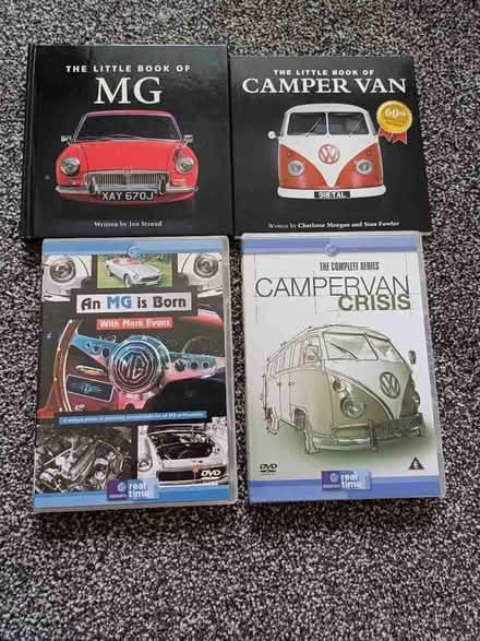 Photo of free MG and VW camper van dvds and books (Torrisholme LA4) #1