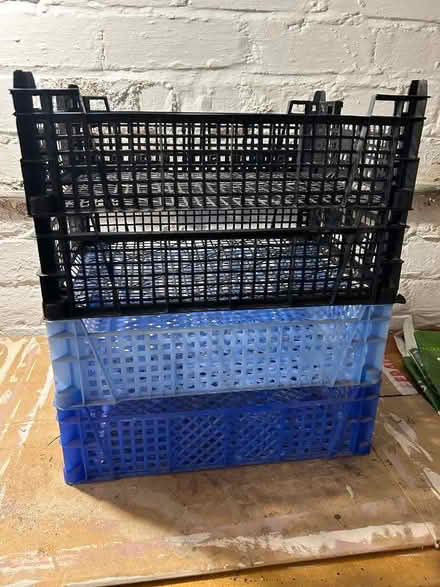 Photo of free Plastic stacking boxes (Harrogate HG2) #1
