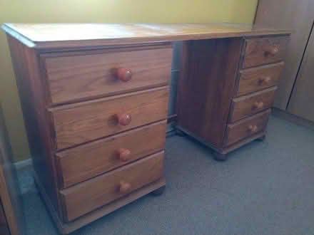 Photo of free Wooden dressing table / 8 drawers (East Peckham, Kent TN12) #3