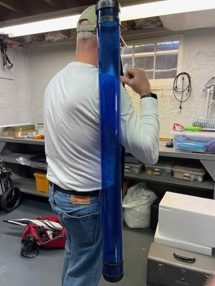 Photo of free Art/drawing tube w/shoulder strap (NE Portland (NE Couch & 32nd)) #1