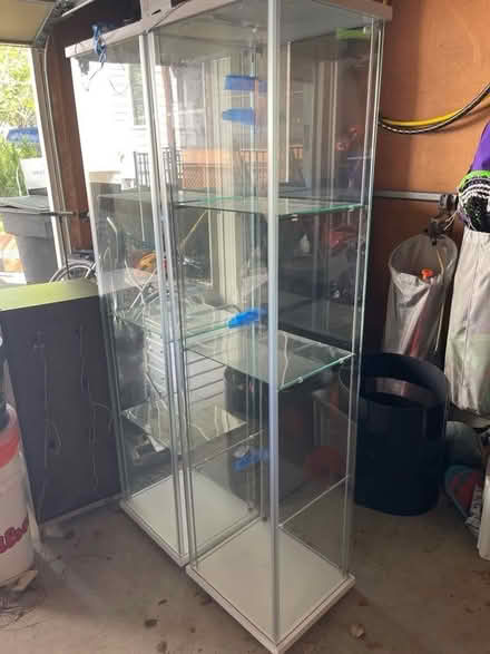 Photo of free Two (2) Ikea Detolf glass caninets (Arlington, VA) #1
