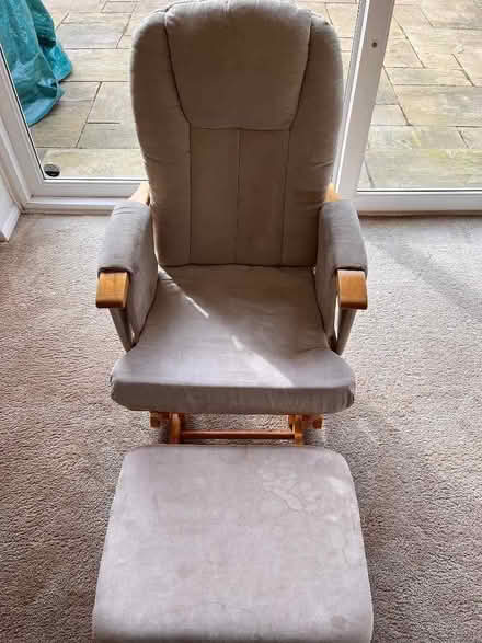 Photo of free Rocking chair and footstool (Wylde Green B72) #1