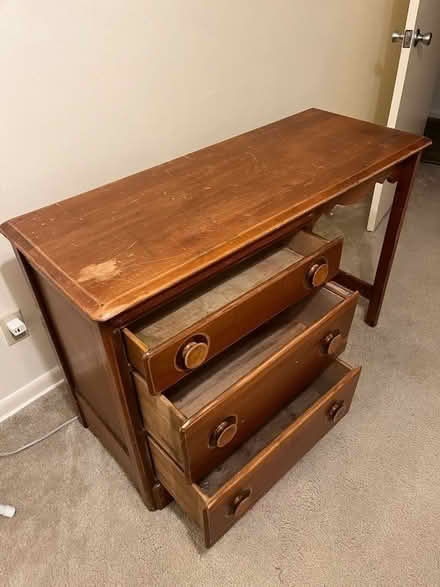 Photo of free Wooden desk 45 x18 x 30 (Northwest Austin) #2