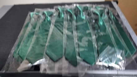 Photo of free 18 x Green Metallic look clip on ties (for parties, events) (Caversham RG4) #2