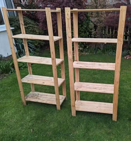 Photo of free 2x wood storage shelves (WF4) #1