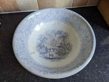 Photo of free Large Antique Porcelain Bowl (Weston Park) #1