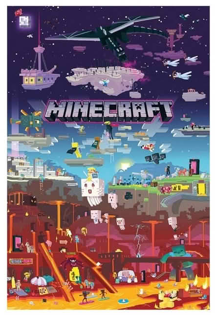 Photo of free MINECRAFT A1 poster, rolled up (Bear Flat) #1