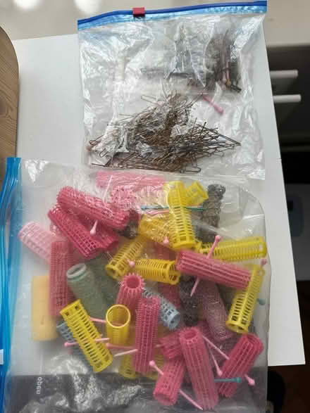 Photo of free Hair rollers + clips (Leatherhead) #1