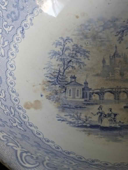 Photo of free Large Antique Porcelain Bowl (Weston Park) #3